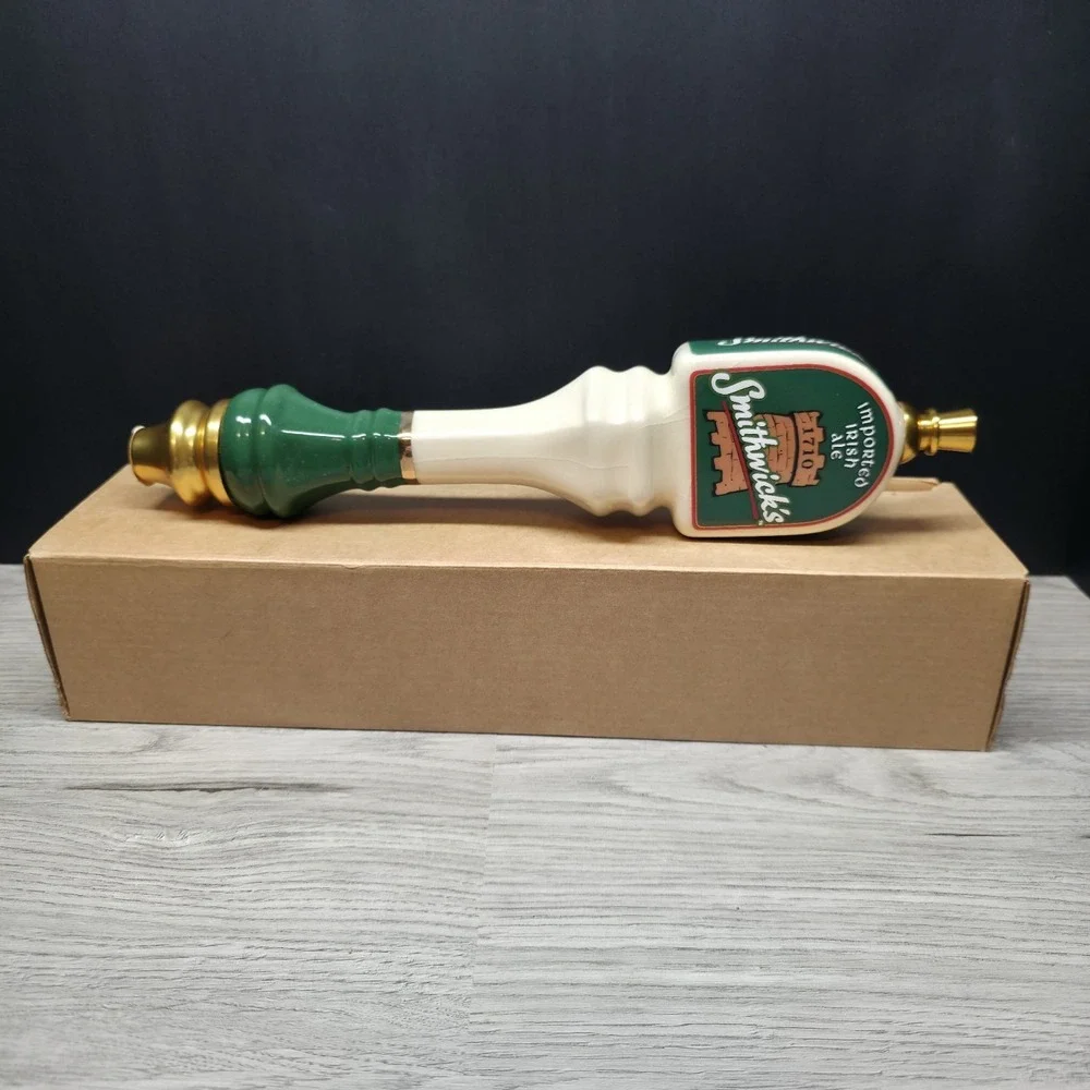 SMITHWICK'S IMPORTED IRISH ALE  Ceramic Beer Tap Handle - Handmade - New In Box